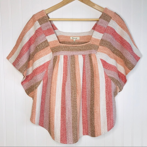 Madewell Texture & Thread Butterfly Flowy Top L - Picture 3 of 8